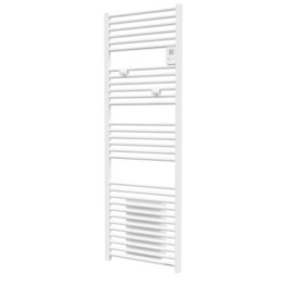 Sèche-serviettes électrique Riva 4 - 2000W - Avec soufflerie - Blanc satin