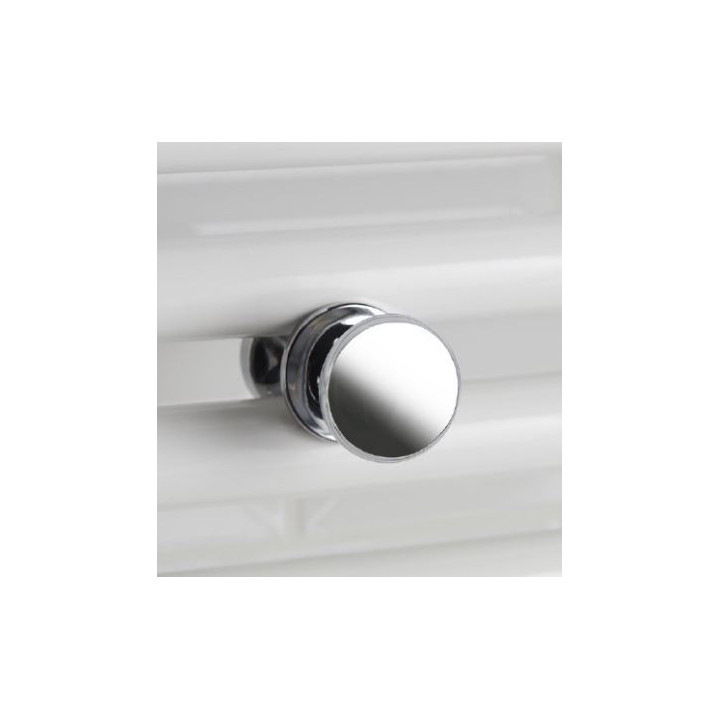 Patère bouton pour sèche-serviettes à tubes ronds - Chrome