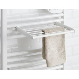 Barre sèche-linge pour sèche-serviettes à tubes ronds - Blanc