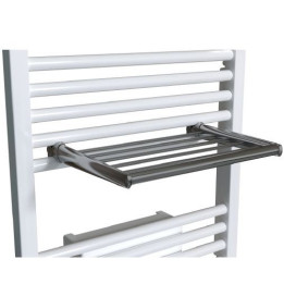 Barre sèche-linge pour sèche-serviettes à tubes ronds - Blanc