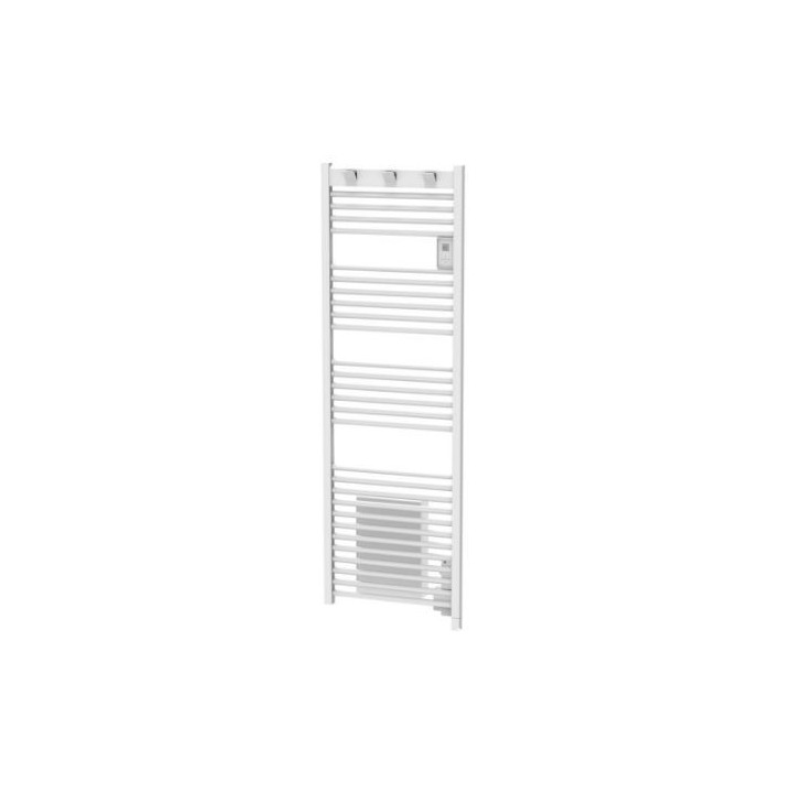 Sèche-serviettes électrique soufflant Doris Digital - 500+1000W - Blanc mat