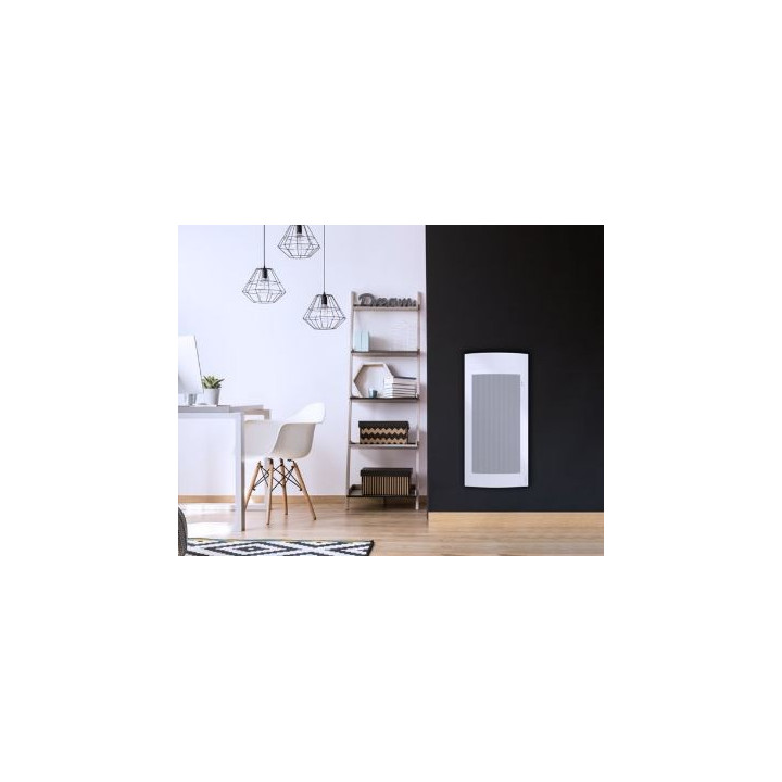 Radiateur Tatou connecté pilotage intelligent Vertical - 1500W - Blanc