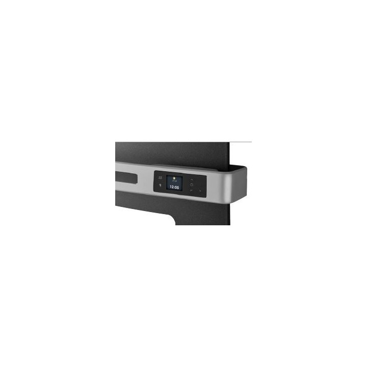 Sèche-serviettes connecté Serenis - Mât à gauche - 500W - Noir