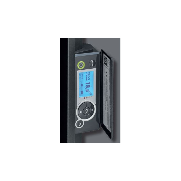 Radiateur Oniris connecté Pilotage intelligent - Vertical - 1000W - Gris