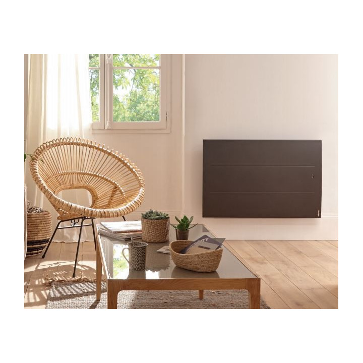 Radiateur Oniris connecté Pilotage intelligent - Horizontal - 2000W - Gris