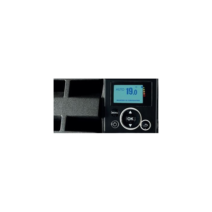 Radiateur connecté Galapagos pilotage intelligent - Bas - 700W - Gris