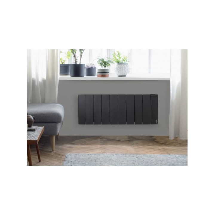 Radiateur connecté Galapagos pilotage intelligent - Bas - 1400W - Gris
