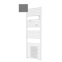 Sèche-serviettes électrique Riva 4 - 750 + 1000W - Avec soufflerie - Gris menhir