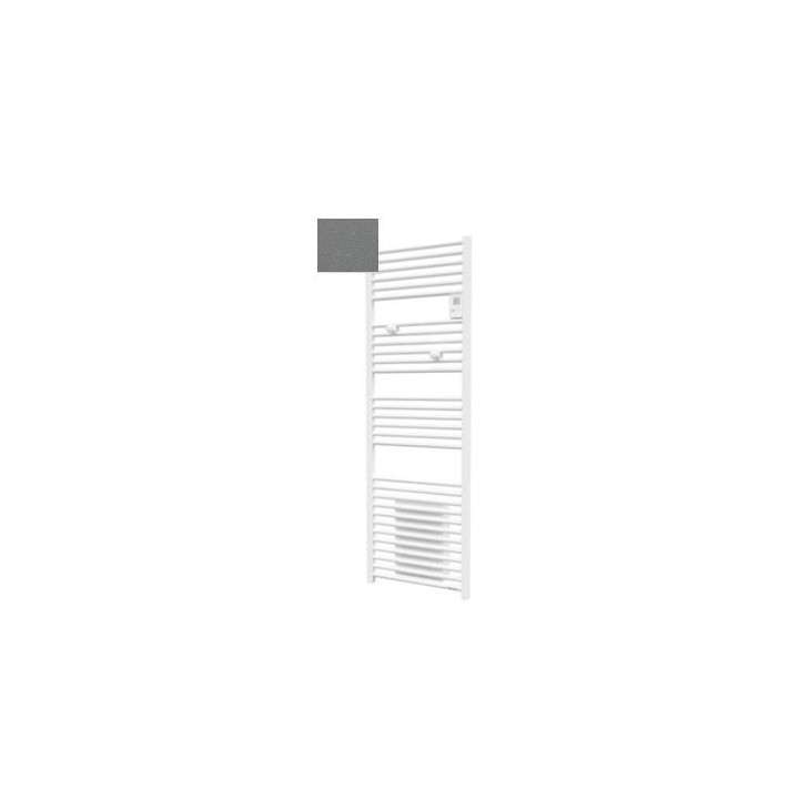 Sèche-serviettes électrique Riva 4 - 750 + 1000W - Avec soufflerie - Gris menhir