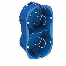 Boite d'encastrement Multifix Plus - Double poste - Prof 40mm Entraxe 57 mm