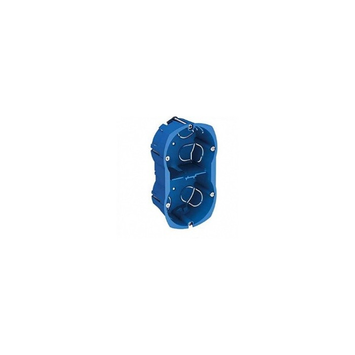 Boite d'encastrement Multifix Plus - Double poste - Prof 40mm Entraxe 57 mm