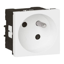 Prise 2P+T Mosaic Link surface - 45° - Blanc