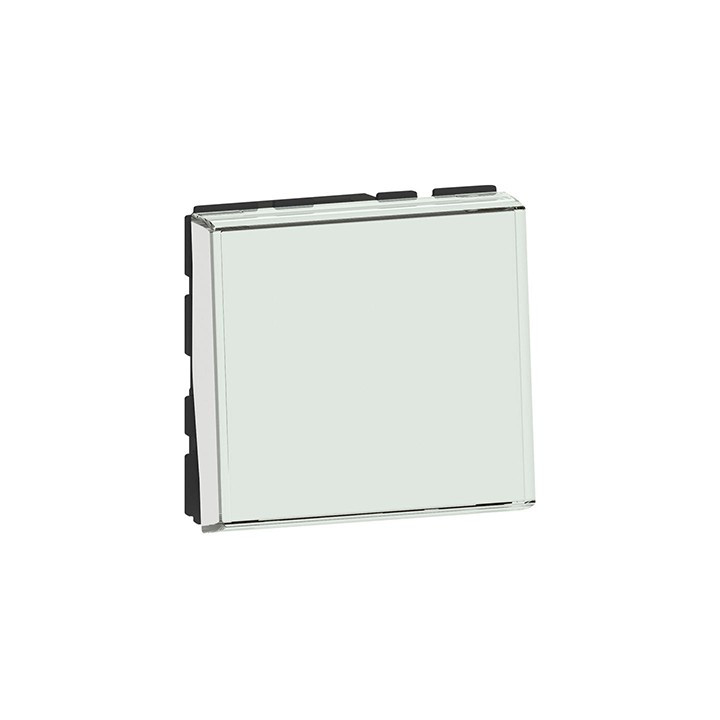 Poussoir Mosaic Easy-LED - 6 AX - 250 V - 2 modules - Blanc