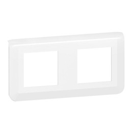 PLAQUE - 2 POSTES - BLANC - MOSAIC