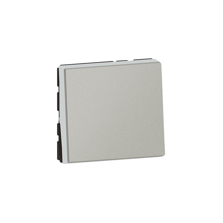 Interrupteur va-et-vient Mosaic Easy-LED - 10 AX - 250 V - 2 modules - Alu