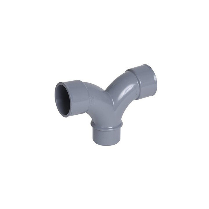 Raccord évacuation - Double coude - Mâle/femelle - 87° - ø32mm
