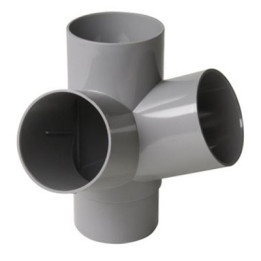 Raccord évacuation - Culotte - Mâle/femelle - 67°30 - ø100mm