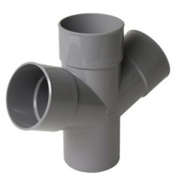 Raccord évacuation - Culotte - Mâle/femelle - 67°30 - ø100mm
