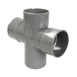 Raccord évacuation - Culotte double - Femelle/femelle - 87° - ø100mm