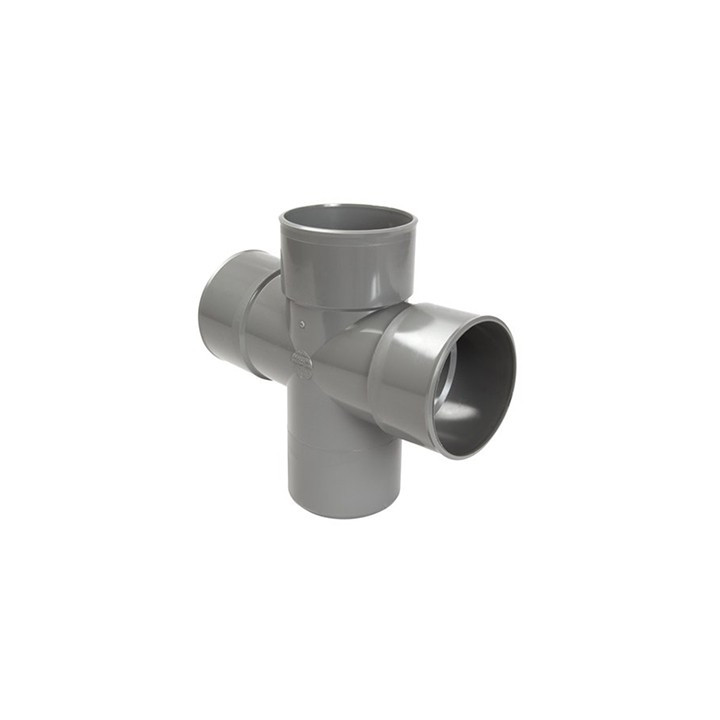 Raccord évacuation - Culotte double - Femelle/femelle - 87° - ø100mm